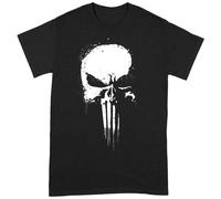 The Punisher Men's Logo T-Shirt in Black | Size: Small The Punisher Black S