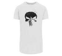 The Punisher Men's Skull Logo Cotton T-Shirt in White | Size: Large The Punisher White L