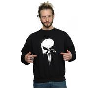 The Punisher Men's Skull Sweatshirt in Black | Size: Medium The Punisher Black M