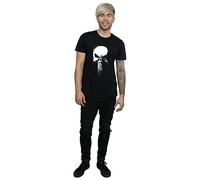 The Punisher Men's Spray Logo Cotton T-Shirt in Black | Size: 2XL The Punisher Black 2XL