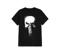 The Punisher - Paintspray Skull - T-Shirt - black - S - 100% Cotton,Jersey S