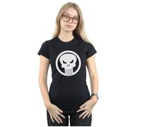 The Punisher Skull Circle Cotton T-Shirt Marvel Black XXL