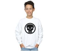 The Punisher Skull Circle Sweatshirt Marvel White 5-6 Years