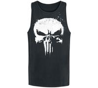 The Punisher Sprayed Skull Logo Tanktop black S