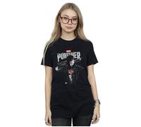 The Punisher TV Series Frank Castle Cotton Boyfriend T-Shirt Marvel Black M