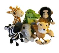 The Puppet Company African Animals Set of 6 - Finger Puppets The Puppet Company Multicolor