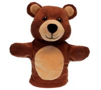 The Puppet Company Bear Hand Puppet - Plush Character for Babies, Toddlers, and Newborns - Interactive Nursery Rhyme Toy for Storytelling, Learning, Imagination, Roleplay and Fun Games - Brown, 21cm