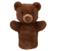 The Puppet Company Brown Bear Hand Puppet - Soft Plush Bear with Expressive Face, Ideal for Storytelling, Role-Play & Eco-Friendly Playtime - ECO Animal Puppet Buddies - 25cm