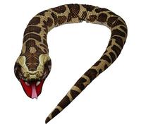 The Puppet Company Brown Snake Hand Puppet - 170cm Large Plush Reptile Toy - Realistic Wildlife Creature Puppet for Kids & Adults - Gift for Reptile & Animal Lovers