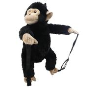 The Puppet Company Chimp Animal Backpack for Kids, Adjustable Straps, Versatile & Multifunctional Soft Design, Cute Stuffed Rucksack, Quality Plush, Gift for Boys & Girls, Unisex Shoulder Bag - 42cm