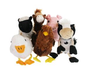 The Puppet Company - Finger Puppets - Farm Animals Set of 6, Multi-colored, 15 centimeters