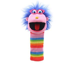 The Puppet Company - Gloria Sockettes Hand Puppet - Knitted Glove Puppets for Kids & Adults, Interactive Toy with Squeaker, Fun Puppets Show Theatre for Children & Toddlers, 38 cm
