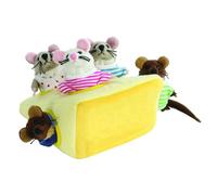 Hide-Away Puppets - Mouse Family in Cheese with Finger Puppets The Puppet Company Multi One Size