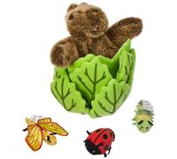 The Puppet Company - Hide Away Puppets - Rabbit in A Lettuce with 3 (US IMPORT)