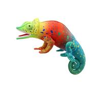 The Puppet Company Large Creatures Rainbow Chameleon Hand Puppet - Colourful Soft Reptile Animal Puppet Toy for Imaginative Play, Storytelling & Role Play - Suitable from 12 Months+