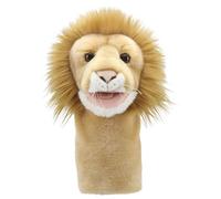 The Puppet Company Lion Hand Puppet - Soft & Majestic Yellow Jungle King with Movable Mouth - Cuddly African Wildlife Toy - Ideal Unisex Gift for Boys and Girls - 30cm