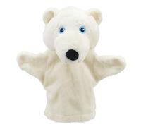 The Puppet Company - My First Christmas Puppet - Polar Bear Hand Puppet - Suitable From Birth - PC003828, White