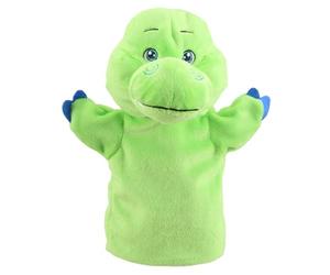 The Puppet Company My First Dinosaur Hand Puppet - Green T-Rex, Soft Toy for Kids Made from Recycled Plastic - Interactive, Fun & Huggable with Embroidered Details - Unisex Gift for Birthdays - 25cm