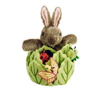 The Puppet Company Rabbit in a Lettuce - with 3 Mini Beasts - Hide-Aways The Puppet Company Multicolor