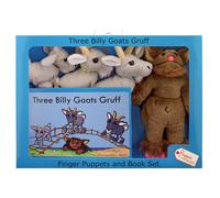 The Puppet Company - Traditional Story Sets - Three Billy Goats Gruff & Troll Finger Puppet Set