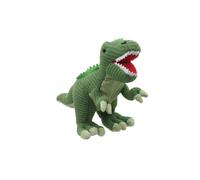 Wilberry - Knitted Green T-Rex (Small) Soft Toy Dinosaur - WB004336