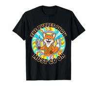 The Puppet Show Must Go On Retro Rock Concert Poster Art T-Shirt
