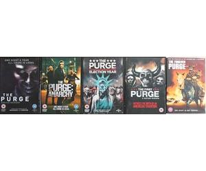 THE PURGE Penthology 1-5 COMPLETE COLLECTION / 1. THE PURGE / 2. ANARCHY / 3. ELECTION YEAR / 4. THE FIRST PURGE - A NATION REBORN / 5. FOREVER = ULTIMATE 5x DVD SET [dvd]