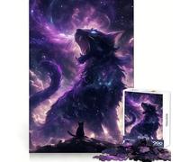The Purple God of Cats Jigsaw Puzzles for Adults1000 Pieces Boost Memory Soothing Fun Premium Cut Thoughtful Gift (38x52cm)