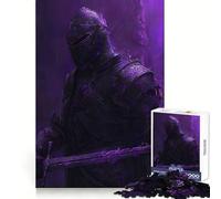 The Purple Knight Jigsaw Puzzles for Teenagers 1000 Piece Pure Logic Toy Quiet Calm Clean Cut Wall Art Decor (38x26cm)