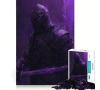 The Purple Knight Teenagers 1000 Piece Jigsaw Puzzle Memory Gain Light Relax Design Assembly Wall Art Decor (38x52cm)