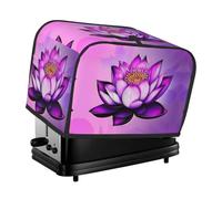 The Purple Lotus toaster cover is suitable for 2 small toaster covers with wide slots and comes with a storage pocket to meet diverse baking needs.