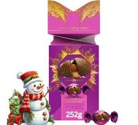 The Purple One Chocolate Carton 252g - Milk Chocolates with Hazelnut in Caramel Centre - Christmas Sharing Treat - Qlts