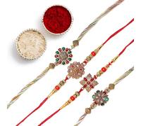 The Purple Tree Rakhi For Brother, Rakhi for bhai, Rakshabandhan Gift, Rakhi Gift, Best Rakhi For Brothers, One Size, Cotton, Cubic Zirconia