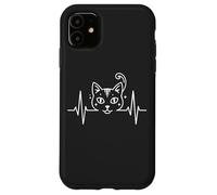 The Purr-fect Heartbeat Devoted Cat Parent Life Kitty Case for iPhone 11