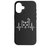 The Purr-fect Heartbeat Devoted Cat Parent Life Kitty Case for iPhone 16