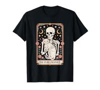 The Purr Prophet Mystic Cat Tarot Skeleton Moon T-Shirt