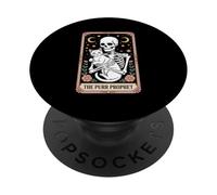The Purr Prophet Tarot Cat Skeleton Mystic Moon PopSockets Adhesive PopGrip