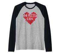 The Puzzle is Real Puzzles Crossword Puzzle Addict Tee Raglan Baseball Tee