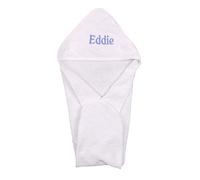 The Pyjama Party Baby Boy Girl Personalised Hooded Bath Towel Bathing Wrap 75 x75 (White Towel Name Only)