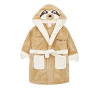 The Pyjama Party Childrens Novelty Animal Dressing Gowns with Personalisation 2-13 Years (9-10 Years, Personalised Sloth)