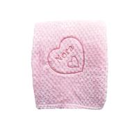 The Pyjama Party Personalised Baby Blanket Fluffy and Soft Lovely Keepsake 100x75cms (Pink)