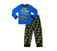 The PyjamaFactory Boys Just One More Level Long Pyjamas Blue Cotton 9 to 16 Years (10-11 years)