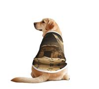 The Pyramid of The Lost World Dog Shirt Vest Dog Clothes- Breathable Cooling for Big Dogs, Sun Protection Comfort Wear for Golden Retriever, Husky, Alaska Outdoor Activities 4X-Large