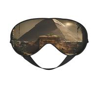 The Pyramid of The Lost World Soft Eye Mask for Sleeping - Ideal for Women Men and Travel, Comfortable & Adjustable, Perfect for Indoor/Outdoor Use