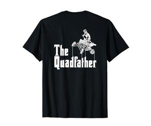 The Quadfather Back Print T-Shirt Cool ATV Four Wheeler