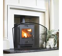 "The Quadrata" Black Fireguard Fire Screen - Classic Style Mesh Guard for Log Burners & Open Fires - Spark & Debris Protection
