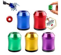 The Quantum Grip Strong Magnetic Screw Ring, 1/4 Inch/6.35mm Universal Magnetic Screw Ring Head,Removable Screwdriver Drill Bit Holder for Hex Screwdriver and Power Bits Carpenters(All*5)