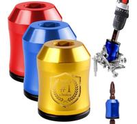 The Quantum Grip Strong Magnetic Screw Ring,1/4 Inch/6.35mm Universal Magnetic Screw Ring Head,Screwdriver Head M-agnetic Rings,Never Drop Another Screws Again for Power Tools (Set B)