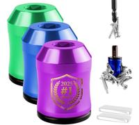 The Quantum Grip Strong Magnetic Screw Ring,1/4 Inch/6.35mm Universal Magnetic Screw Ring Head,Screwdriver Head M-agnetic Rings,Never Drop Another Screws Again for Power Tools (Set D)