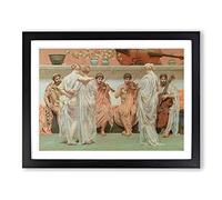 The Quartet By Albert Joseph Moore Classic Painting Framed Print | A2 Black Framed Wall Art | Ready to Hang | Classic Historical Picture | Living Room Bedroom Lounge Office